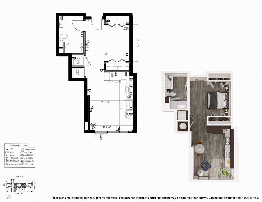 Urban S1 Floor Plan - The Merian